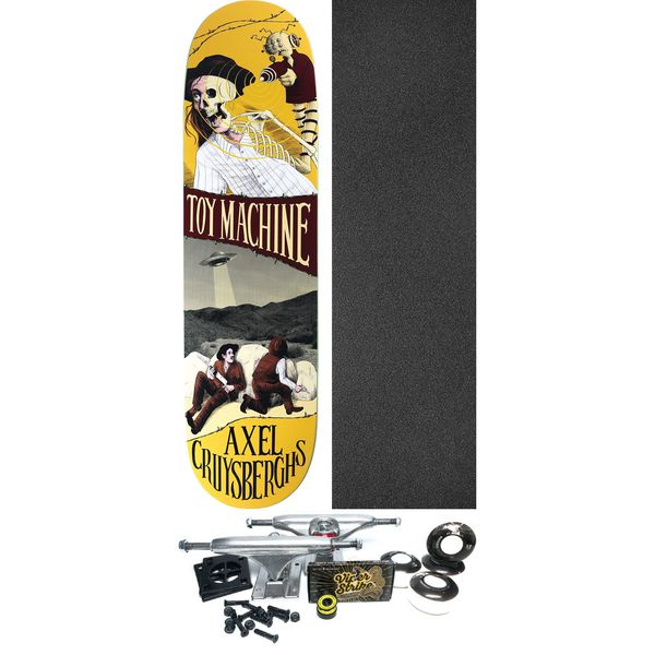 Toy Machine Skateboards Axel Cruysberghs Horror Show Skateboard Deck - 8.5" x 32.13" - Complete Skateboard Bundle
